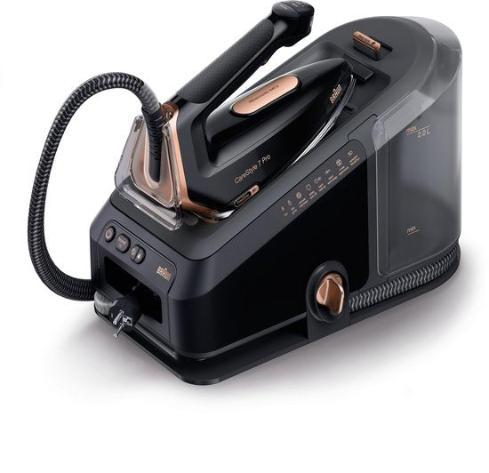 Braun CareStyle 7 Pro IS7286BK – Dampfbügelstation – Automatische Einstellungen – Halbiert die Bügelzeit – Schwarz