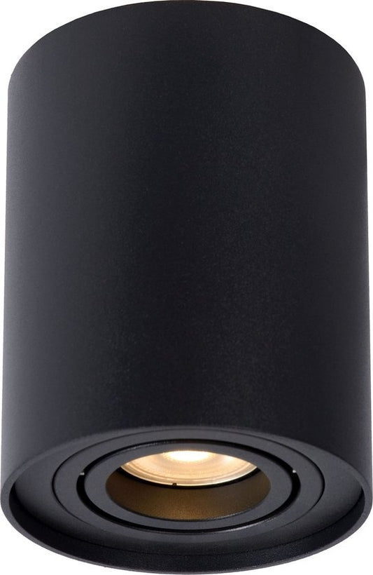 Lucide TUBE Deckenstrahler - Ã˜ 9,6 cm - 1xGU10 - Schwarz