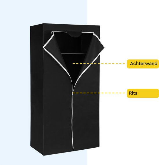 BRASQ Regalabdeckung schwarz - 180x90x40 cm