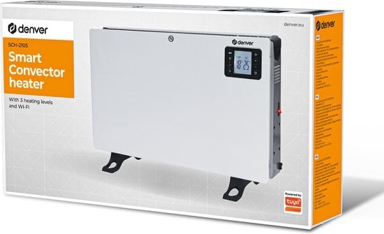 Denver Elektroherd - 750/ 1250/2000W - Zeitschaltuhr - Temperatureinstellungen - Tuya App - Thermostat - Konvektomaten - Google Assistant & Amazon Alexa - SCH2105