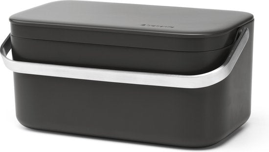 Brabantia SinkSide Abfalleimer für die Spüle – 1,8 Liter – Dunkelgrau