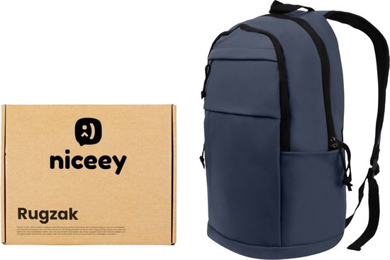 Niceey Rucksack – 24 l – 17,3 Zoll – Laptop-Rucksack – Schultasche – Schulrucksack – Wasserabweisend – Dunkelblau