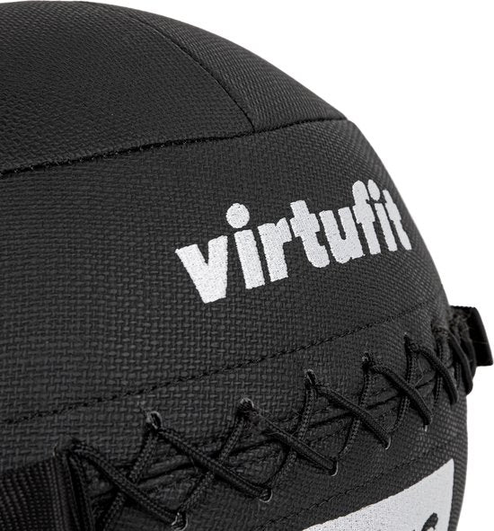 VirtuFit Wall Ball Pro – 7 kg – Fitness – Hyrox Training – Schwarz – Medizinball – Kraftball – Trainingsball – Wall Ball – Medizinball