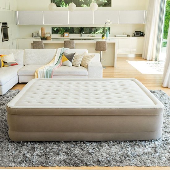 Intex Queen Ultra Plush Luftmatratze mit integrierter Pumpe – 152 x 203 x 46 cm