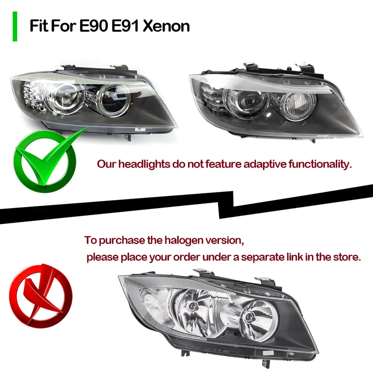 TYPY LED-Scheinwerferset für BMW 3er E90 2005–2012 – 2 Stück – Dynamisches Blinklicht