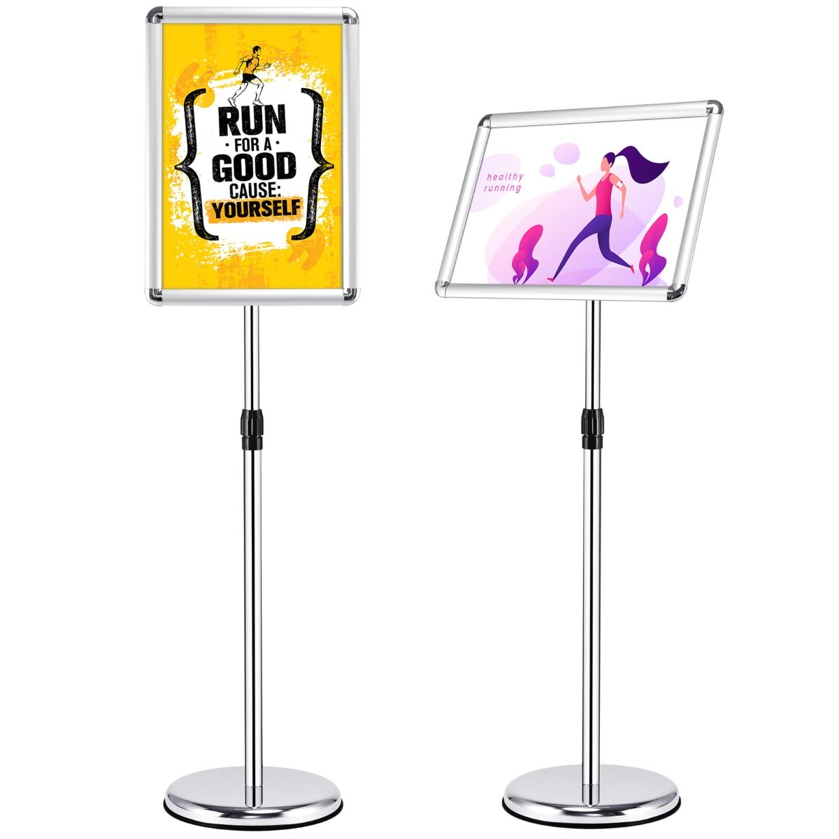 Coast Display Stand - Höhenverstellbar - 33 x 45 cm - Silber