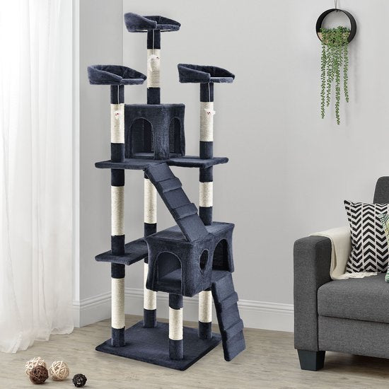 Katzenkratzbaum - Amy - Dunkelgrau