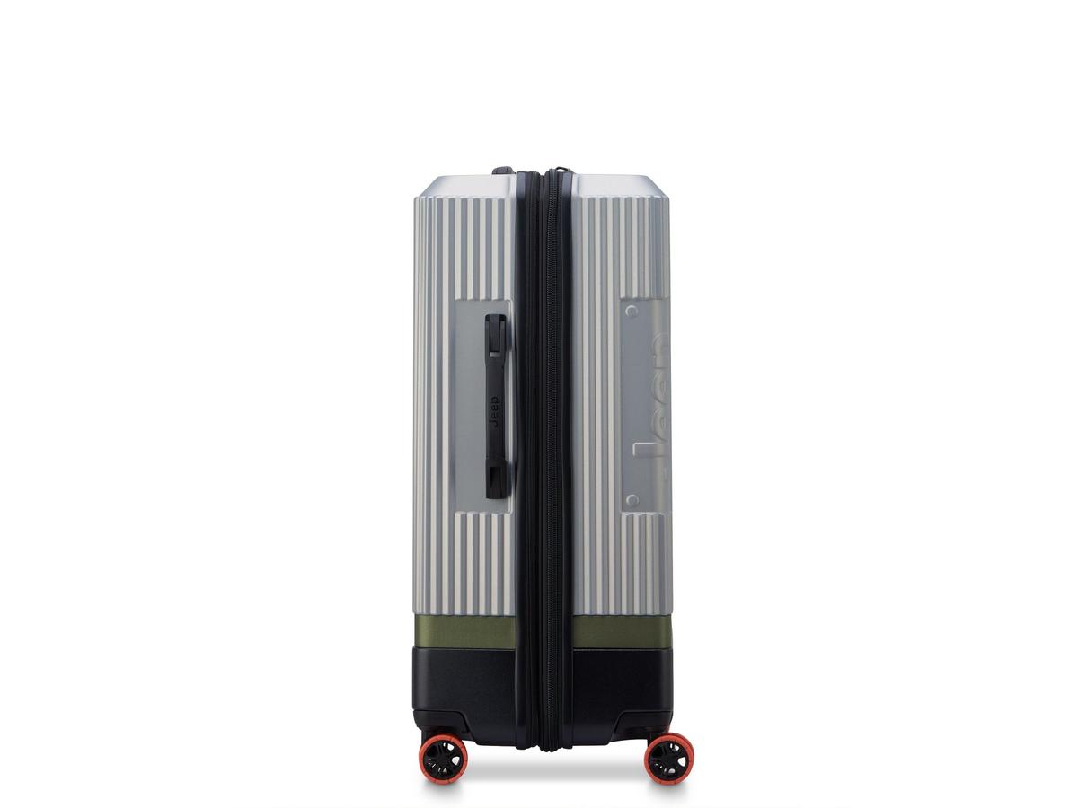 Jeep Trolley-Koffer – ausziehbar – Größe L – Silber 76 cm