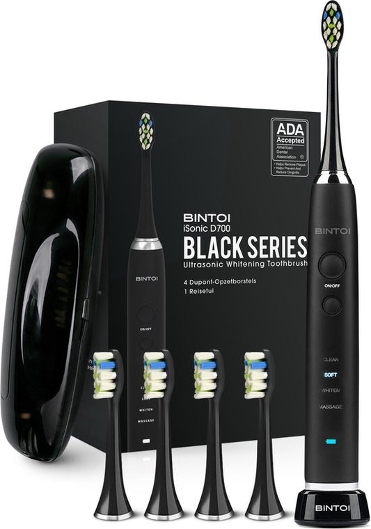 Bintoi® iSonic Black Series D700 - Elektrische Zahnbürste - Ultra Whitening