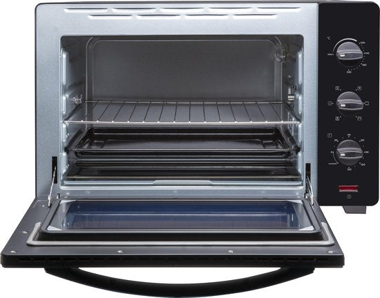 Inventum OV457B - Freistehender Umluftofen - Drehtisch - 45 Liter - 2000 Watt - 6 Programme - Schwarz