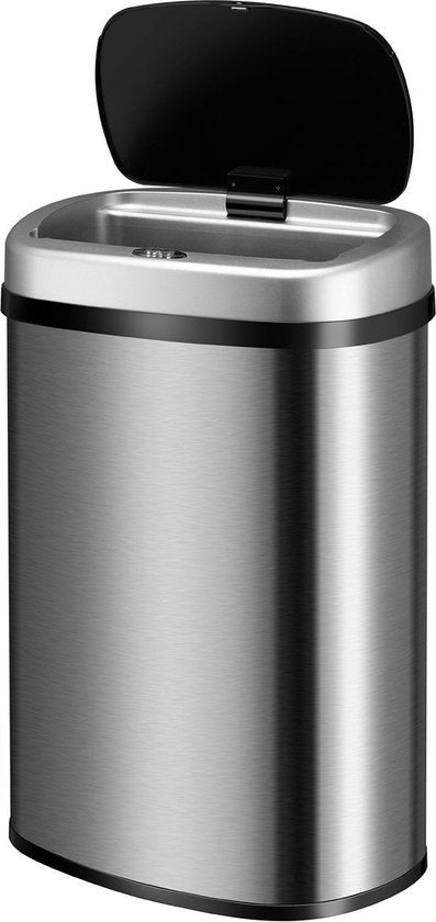 Automatischer Abfallsammler / Abfallsammler / Sensorabfallsammler - 50 Liter - Silber - Rechteckig