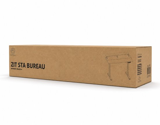 Organess Sitz-Steh-Schreibtisch – Elektrisch höhenverstellbar – 120 x 60 cm mit Erhöhung – Speicherfunktion – Kollisionsschutz – Höhenverstellbar