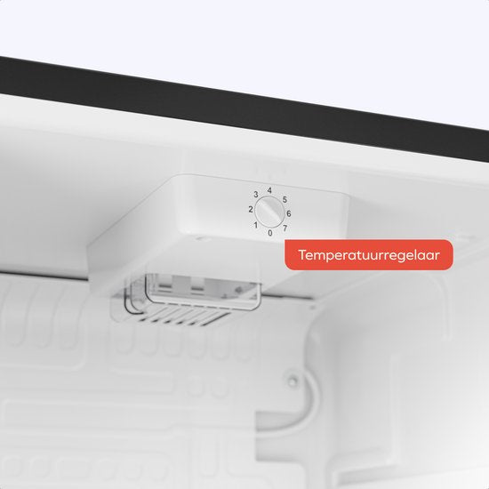 KitchenBrothers Kühlschrank - 92L - Tischmodell - Eisfach - Frigo - Freistehend - Schwarz