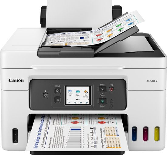 Canon MegaTank MAXIFY GX4050 – All-in-One-Tintenstrahldrucker mit Tintenbehälter – Weiß