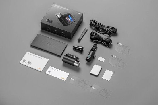 70mai Dash Cam A510 Set – Dashcam für vorne und hinten – 3K-HDR-Aufzeichnung mit Sony STARVIS 2-Sensor – GPS und ADAS-Fahrassistenz – Parküberwachung – Steuerung über WLAN-App – G-Sensor und Nachtsicht für maximale Sicherheit