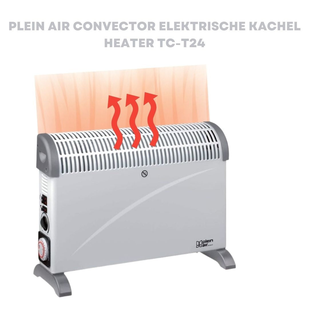 Plein Air Konvektor-Heizung - 3 Heizstufen - 2000W - Bis zu 20m² - Weiß