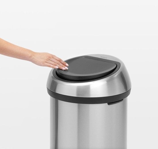 Brabantia Touch Mülleimer - 60 l - Stahl matt