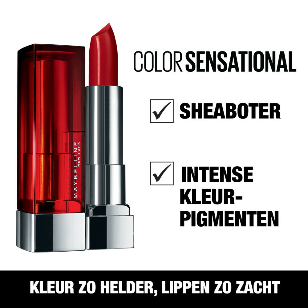 Maybelline New York Color Sensational Cream 344 Coral Rise Lippenstift – Feuchtigkeitsspendende Formel – Sheabutter – Intensive Farbe