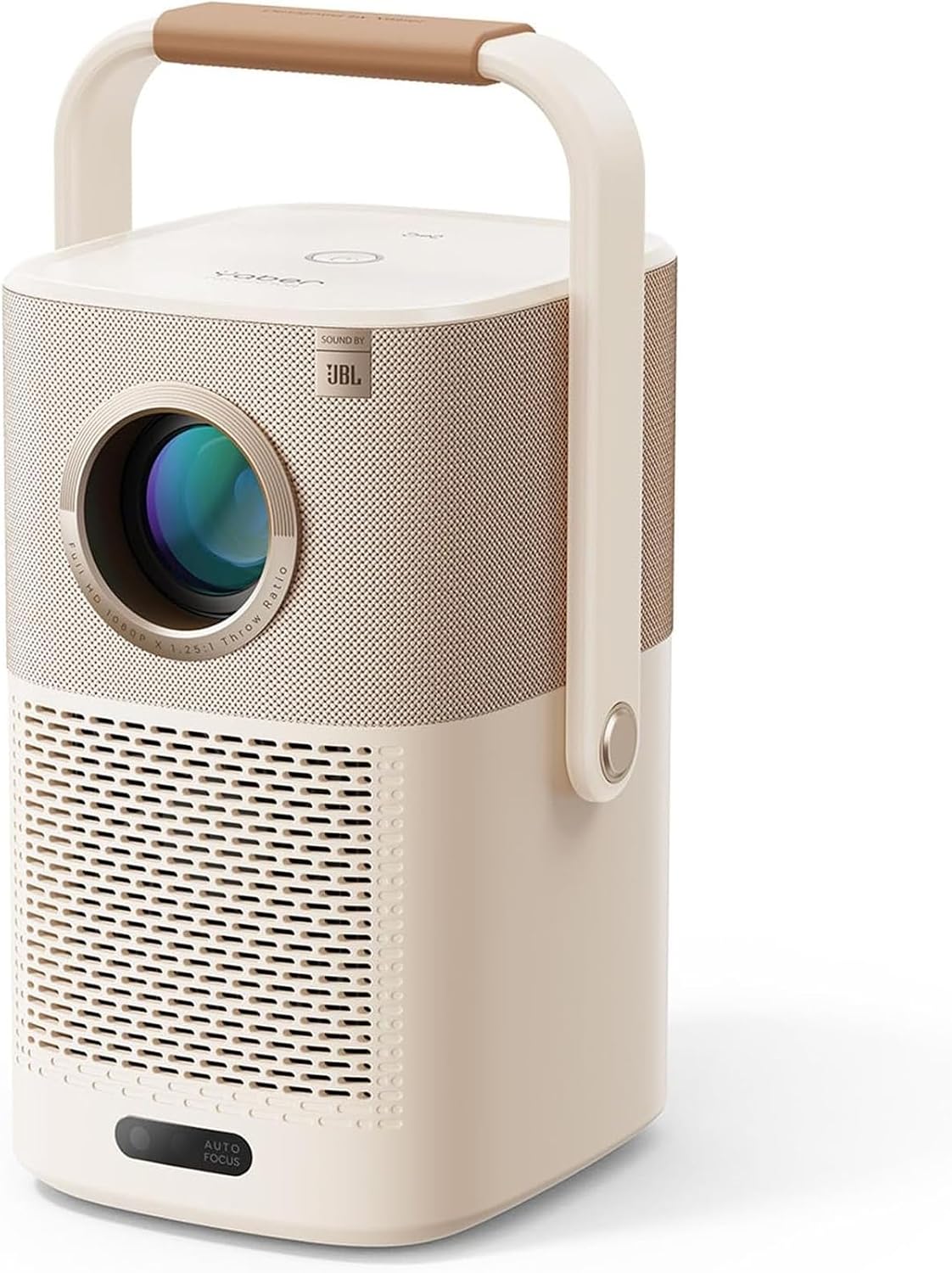 Yaber T2 Outdoor-Projektor – Native 1080p – Wi-Fi 6 – JBL & Dolby Audio – Integrierter Akku – Bluetooth