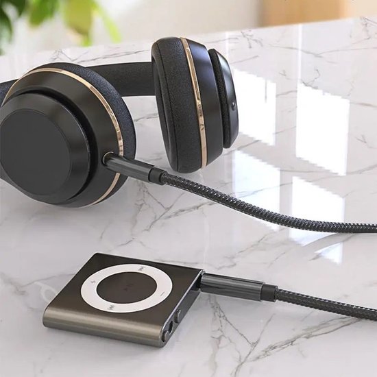 ThunderGold Aux-Kabel – Audiokabel 3,5 mm – Klinkenstecker-Kabel – Stecker auf Stecker – 1,5 Meter