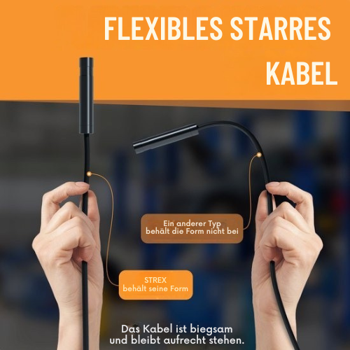 Strex - Inspektionskamera/ Endoskop - 10m Kabel - wasserdicht - LED-Beleuchtung - Schwarz