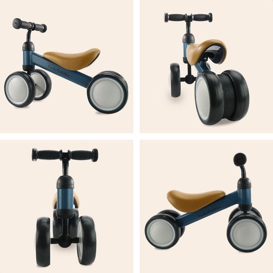 LifeGoods TurboToddler Balance Bike - Spielzeug ab 1 Jahr - Kinder Roller - Marine Blau