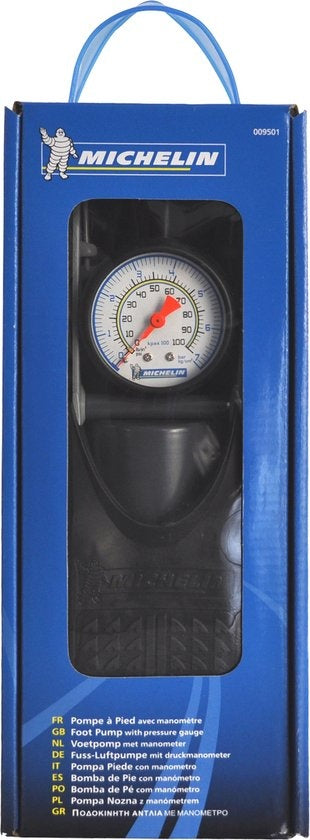 Michelin Fußpumpe mit Manometer - 7 bar
