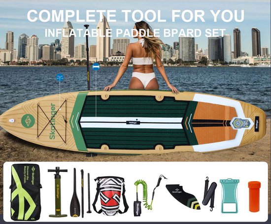 Skatinger Peninsula Trojan Horse aufblasbares Touring-SUP-Board – Komplettpaket