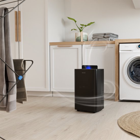 Auronic Luftentfeuchter - Compact Pro Plus - 24L - Schlafzimmer, Badezimmer, Wohnzimmer und Büro - Luftbefeuchter für Innenräume - Schwarz