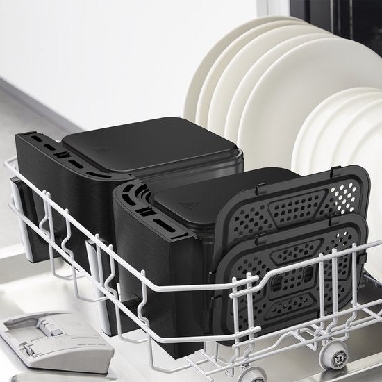 Tefal Easy Fry Dual XXL EY9428 – Doppel-Heißluftfritteuse XXL – 11 l – Einschübe 6,5 l & 4,5 l – 7 Programme – Für 8–10 Personen