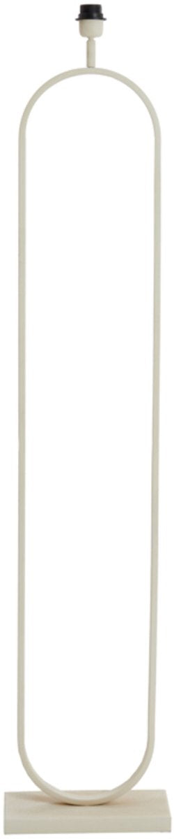 Light & Living Stehleuchte Jamiri 142 cm hoch - Creme - Metall, Minimalistisches Design