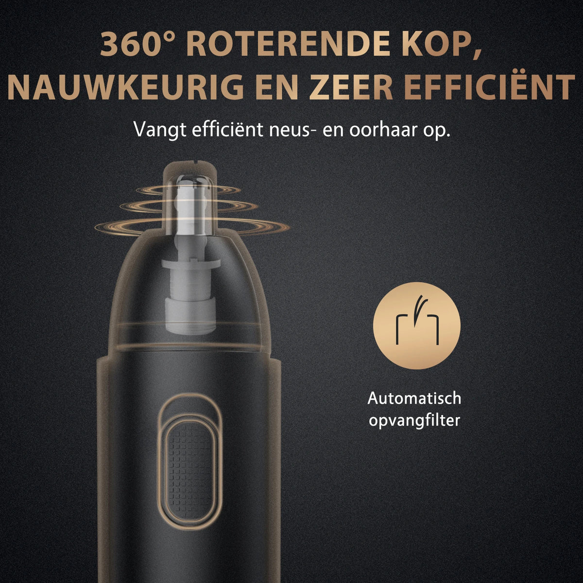 MAXGROOM wiederaufladbarer Nasen- und Ohrenhaarschneider