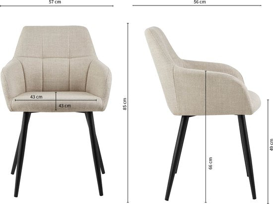 Kick Esszimmerstuhl Nova - beige