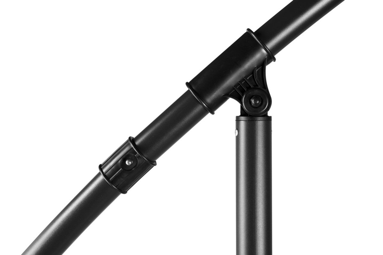 Lifa Garden - Hängesonnenschirm Premium - inkl. wasserdichte Sonnenschirmhülle - Polyester - 300 x 300 x 250 cm - Taupe