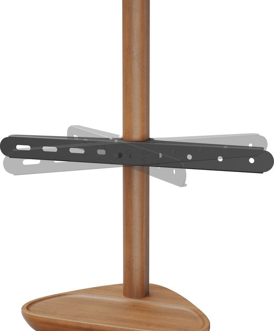 VDD TV-Ständer - Bodenständer - Studio-Stativ - Staffelei Design - Bis zu 65 Zoll - Braun