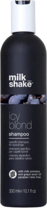 Milk_Shake Icy Blonde Shampoo - Neutralisiert Gelb-/Orangetöne - 300 ml