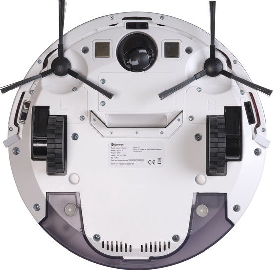 Denver Staubsaugerroboter mit Wischfunktion und TUYA (App) - WiFi Wischroboter mit Ladestation - 1400PA - RVC110