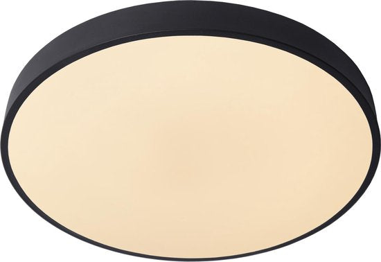 Lucide UNAR – Deckenleuchte – Ø 49,5 cm – LED 3-Stufen-Dimmer – 1x36 W, 2700 K – Schwarz