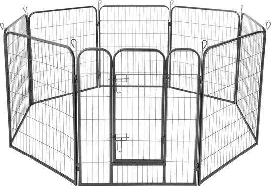tectake 8-Eck Welpenauslauf 100 cm - 402501