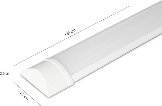 FlinQ Led-Strahl 6500K - 120 cm - 40W - 50.000 Stunden - Weiß