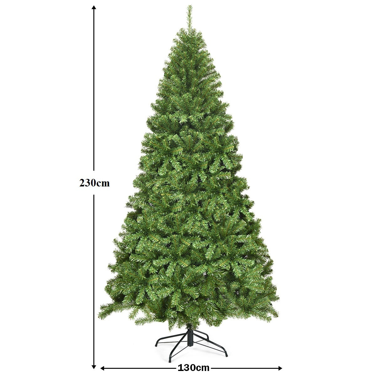 Coast Künstlicher Weihnachtsbaum mit Metallsockel - Grün - 230 cm