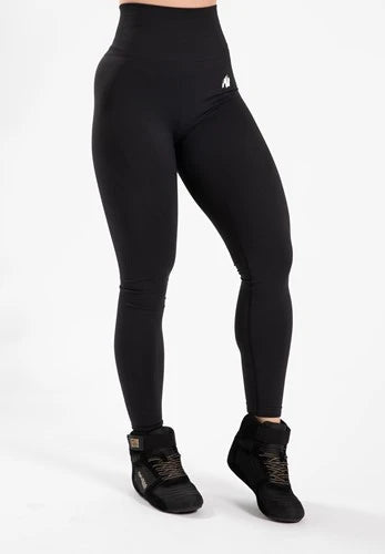 Gorilla Wear Olivia nahtlose Leggings - Schwarz - S/M