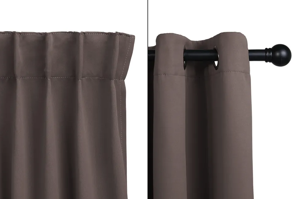 Home & Comfort Verdunkelungsvorhänge - Dunkel Taupe - 150x250 cm