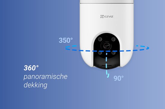 EZVIZ H8c Pro 3K – WLAN-Überwachungskamera für den Außenbereich – PTZ mit 360°-Sichtfeld – KI-basierte Personen- und Fahrzeugerkennung – Farb-Nachtsicht und Sirene – Zwei-Wege-Audio