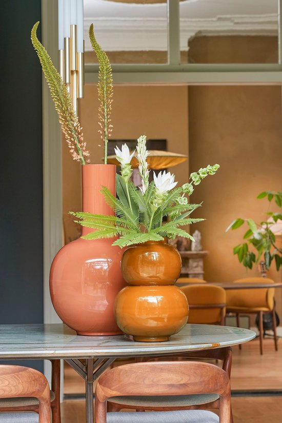 Mica Decorations Boyd Vase - H37 x Ø26 cm - Metall - Braun