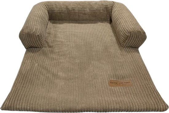 By Cee Cee Original Hundedecke Bank - Hundedecke Bank - Hundekorb - Premium - Vollständig reißfest - Rippengewebe - Braun - 120x90 - Größe L