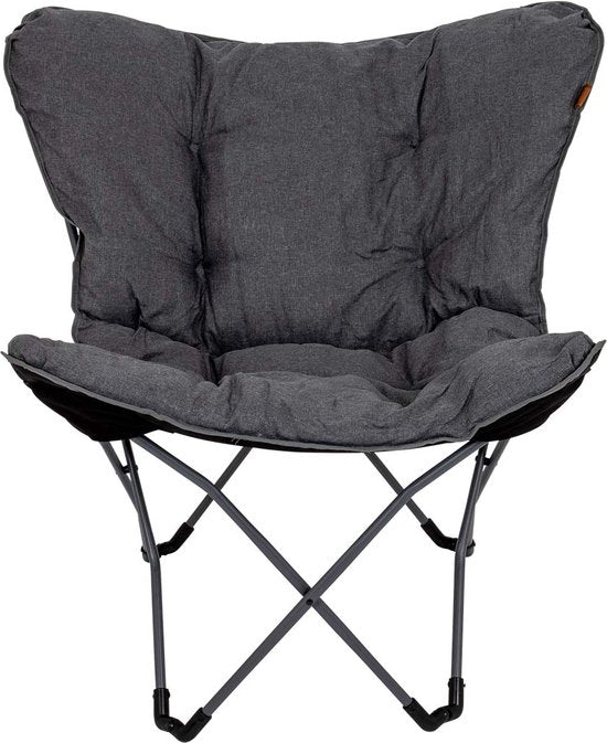 Bo-Camp – Urban Outdoor – Schmetterlingsstuhl – Redbridge – L – Oxford-Polyester – Grau
