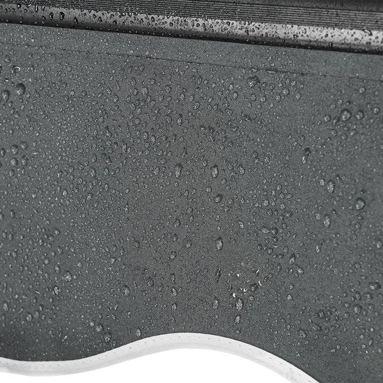 Sonnensegel - 400 x 300 cm - Grau - Inkl. Befestigungsmaterial