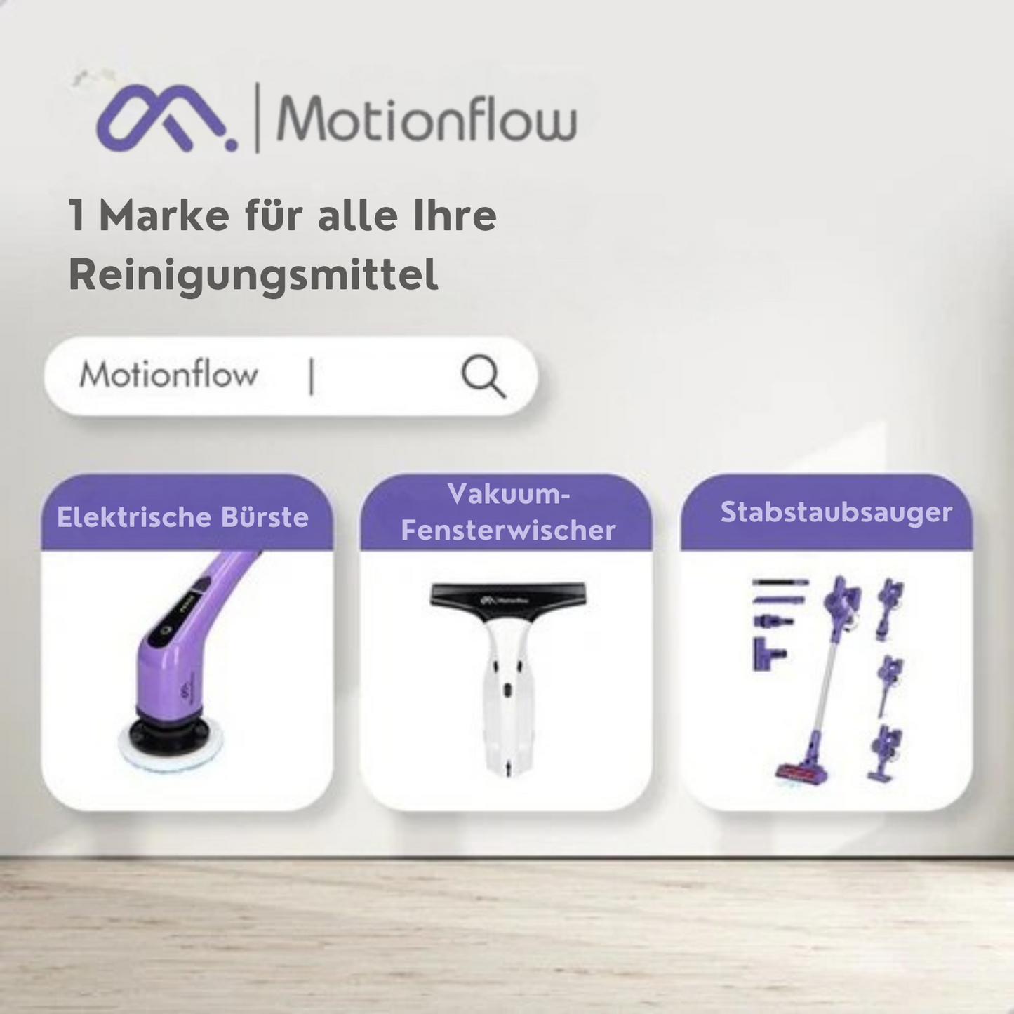 Motionflow - Dampfreiniger Pro - 1150 Watt - 12-in-1 - 450ML - 12-teiliges Zubehörset - Lila