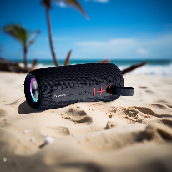 Denver Bluetooth Lautsprecher BTL360 – RGB Licht – TWS – 1200 mAh – Schwarz